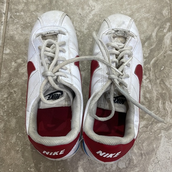 NIKE CORTEZ BASIC SL FORREST GUMP (GS) WHITE / VARSITY RED 904764 103 Sz 4.5Y - Picture 9 of 15